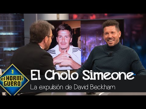 'El Cholo' Simeone se defiende de la expulsión de David Bechkam... ¿fue su culpa? - El Hormiguero