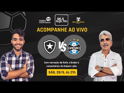 BOTAFOGO 0 X 0 GRÊMIO - Campeonato Brasileiro - 28ª Rodada - 28/09/2024 - AO VIVO