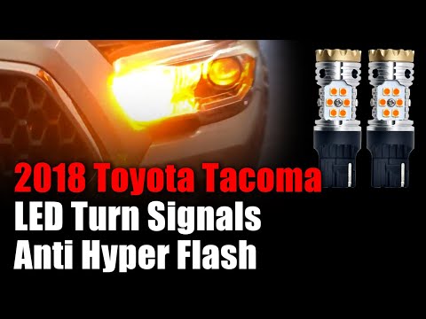 How to replace front turn signal lights on 2018 Toyota Tacoma - 7440 LED bulb No hyper flash