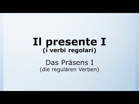 13 - Das Präsens im Italienischen Teil 1 | Il presente | Italienisch leicht gemacht mit Ottimo! 🇮🇹