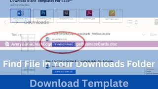 How to use an Avery template (business cards)