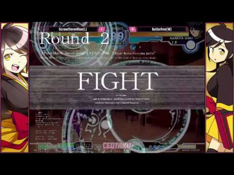 "BBR" MBAACC Grand Finals AT CEOTAKU 2016 - ScrawtVermillion vs Butterfree  (Part A)