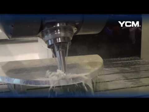 YCM DCV2018A 5AX Cutting Demonstration