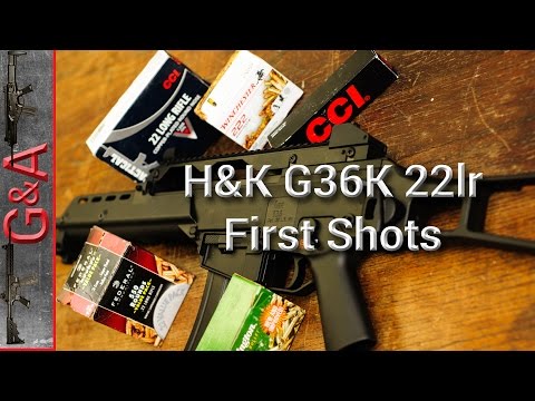 Walther H&K G36 K 22lr First Shots Review 22