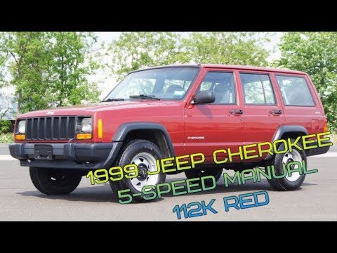 1999 JEEP CHEROKEE XJ 4.0L 4x4 5-SPEED MANUAL SUV 112K RED