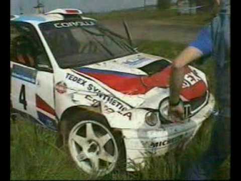 Robert Gryczyński crash amateur cam - Krakowski Rally 2000
