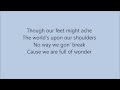Wonder ~ Naughty Boy ft Emeli Sande ~ Lyrics