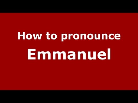 How to pronounce Emmanuel (Spanish/Argentina) - PronounceNames.com
