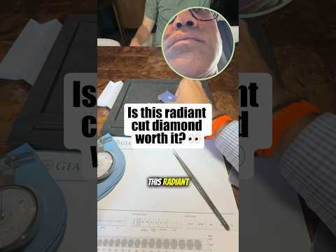 This Radiant Cut Diamond Might Surprise You 👀 #diamond #milestonesfinejewelry #shorts