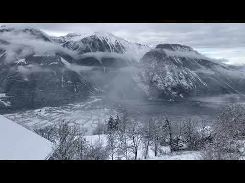 Chalet Majema im Wallis, Terrassenblick