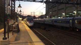 preview picture of video 'Amtrak Acela and Metro-North diesel set at New Rochelle during DIESEL DAYS'