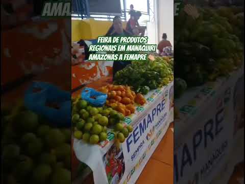 Feira de Produtos regionais em Manaquiri Amazonas #FeiraRegional #viral #foryou #turismo #mercado