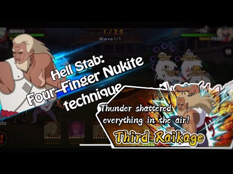 New Warrior Third Raikage Skills and Arena Gameplay | Ultimate Ninja King  | Ultimate Fight Survival