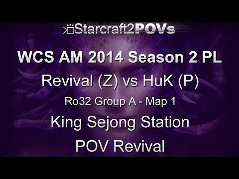 SC2 HotS - WCS AM 2014 S2 PL - Revival vs HuK - Ro32 Group A - Map 1 - King Sejong - Revival