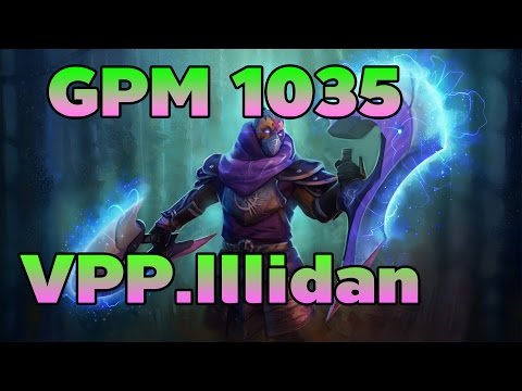 Illidan Antimage 1000+ GPM/XPM World Record Dota 2 Fullgame