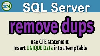 SQL Server: Use CTE to Remove duplicates from data before you promote to a  production database.
