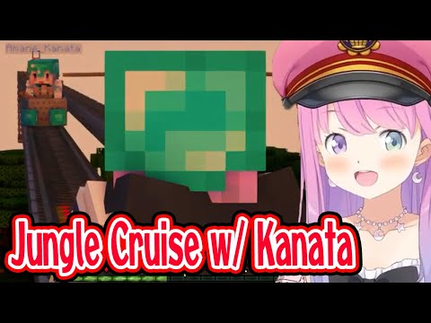 Luna & Kanata ride Jungle Cruise that Luna finally completed【Hololive/Minecraft/Jun 26, 2023/EngSub】