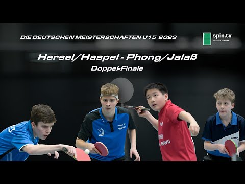 Hersel/Haspel - Phong/Jalaß I Doppel Finale Deutsche Meisterschaften Jugend 15 2023