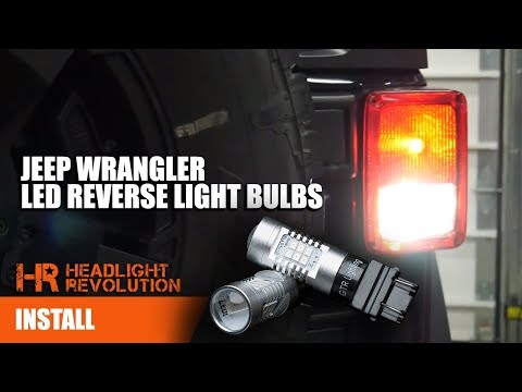 SUPER BRIGHT JEEP JK LED Reverse and Brake/Turn Bulbs Upgrade Install | Headlight Revolution