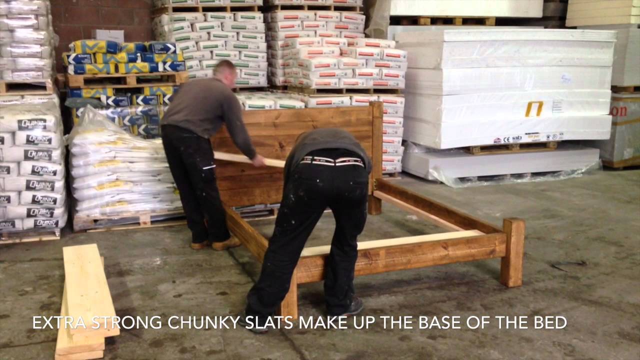Watch video Funky Chunky Furniture Ultimate Wood Bed Frame Now Funky Chunky Furniture Ultimate Wood Bed Frame