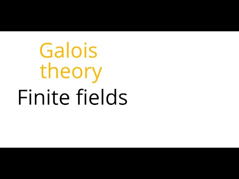 Galois theory: Finite fields