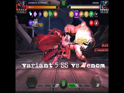 MARVEL CONTEST OF CHAMPIONS  VARIANT 5 SYMBIOTE SUPREME VS VENOM