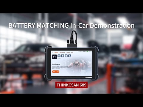 How to do BATTERY MATCHING on THINKCAR689？#automobile #thinkcar #diagnosis #tech #tutorial