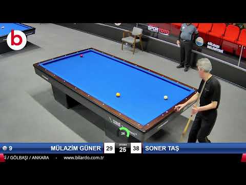 MÜLAZİM GÜNER & SONER TAŞ Bilardo Maçı - 2022 ERKEKLER 1.ETAP-FİNAL GRUBU 1/16