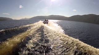 preview picture of video 'Wakeboarding on Loch Ness 21/07/2013'
