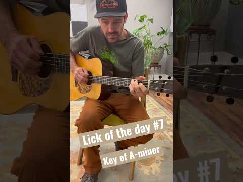 A-minor lick combining two positions #bluegrassguitar #aminor #tonyrice #guitarlesson #lickoftheday