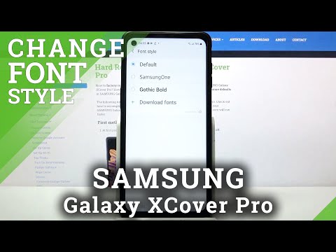 How to Change Font Style in Samsung Galaxy XCover Pro - Personalize Display Letters