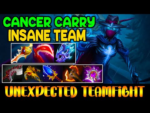 CANCER CARRY PHANTOM ASSASSIN - UNEXPECTED TEAM FIGHT - DOTA 2 GAMEPLAY