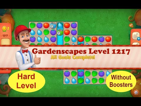 Gardenscapes Level 1217 - No Boosters