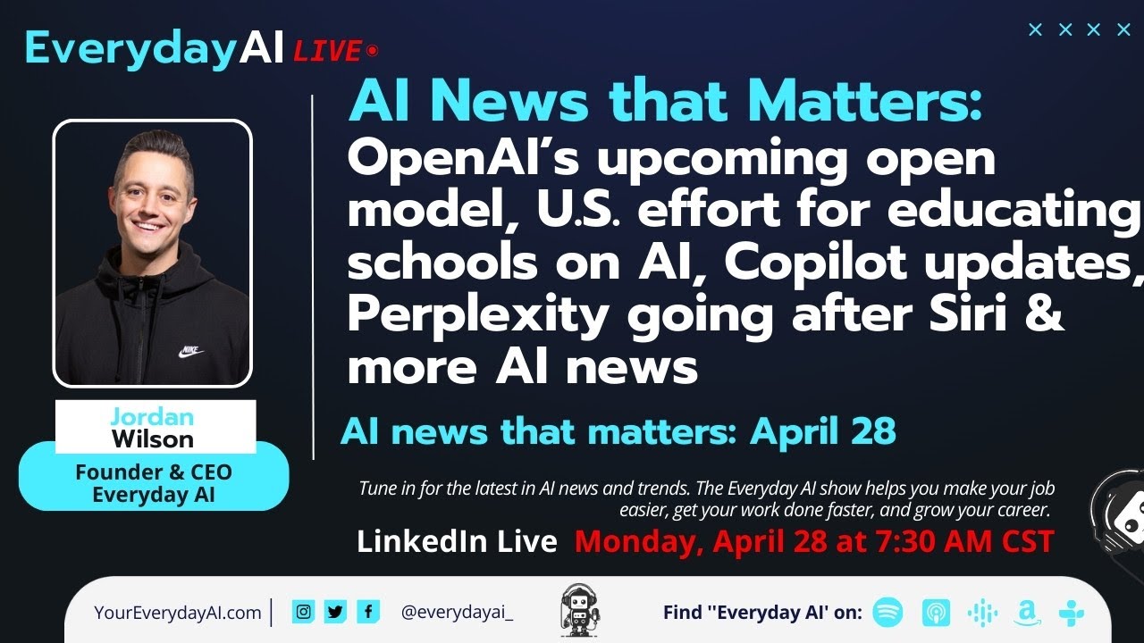 OpenAI’s upcoming open model, Copilot updates, Perplexity going after Siri and more AI news
