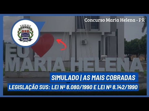 AULA 2 - CONCURSO MARIA HELENA/PR - LEGISLAÇÃO DO SUS: LEI 8.080/1990