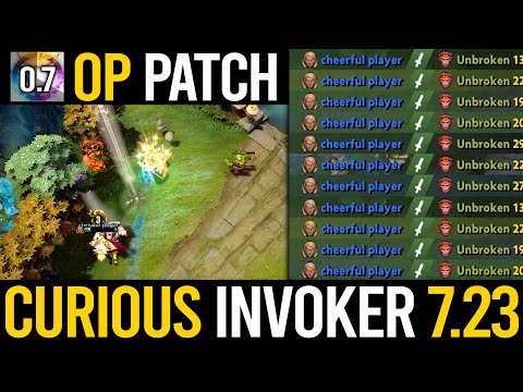 IMBA INVOKER DOTA 2 PATCH 7.23 - Curious Invoker NEW BUILD INSANE GAMEPLAY | Dota 2 Invoker