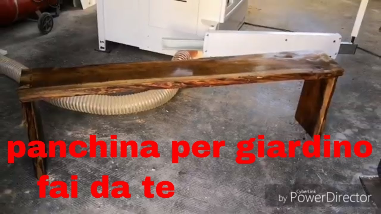 Panchina per Giardino in rovere fai da te