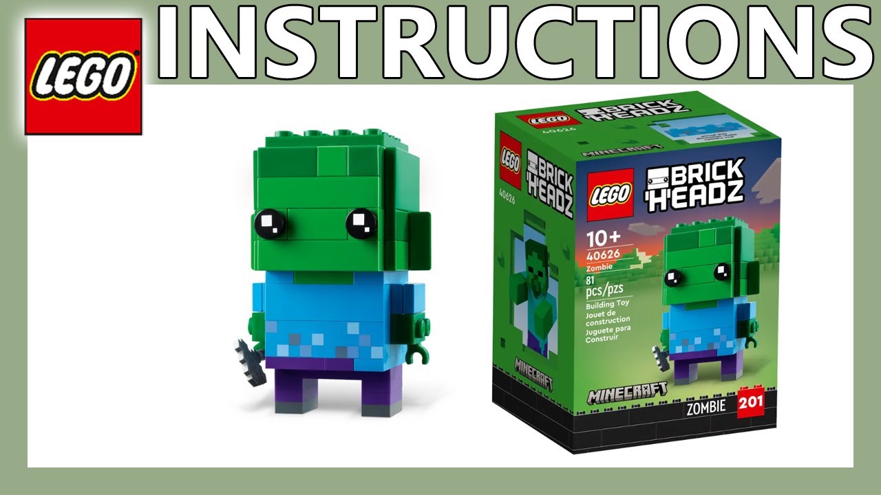 LEGO instructions | Zombie | 40626 | LEGO Brickheadz 2023