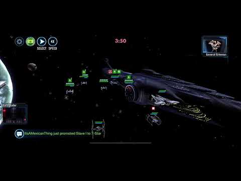 Empire vs separatists fleet battle swgoh
