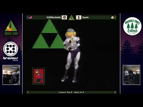 Smash Camp 2019 Losers Top 8 - G2|Westballz (Falco) vs Spark (Sheik)