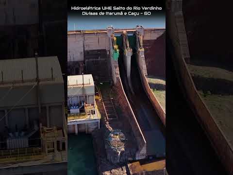 DIVISAS DE CAÇU E ITARUMÃ EM GOIÁS, PROJETO VISÃO AÉREA - HIDROELÉTRICA SALTO DO RIO VERDINHO.