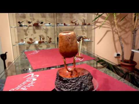 Pipa radica e corno half bent anno 1930 - www.paronellipipe.it