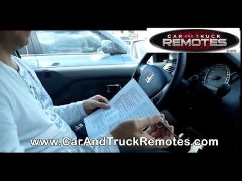 Honda CRV SUV Replacement Remote Programming 2002 2006