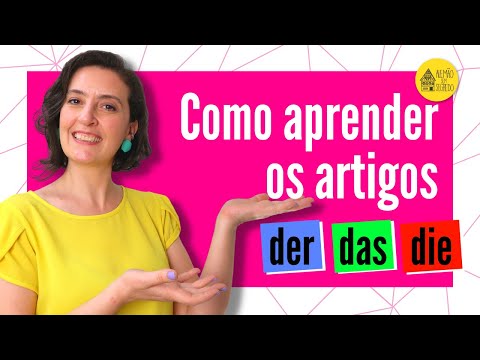 Como aprender os artigos alemães? der, das, die