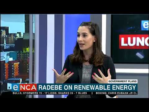 Minister Jeff Radebe on renewable energy