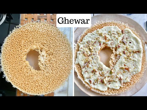 Ghewar Sweet Recipe | राजस्थानी रबड़ी घेवर हलवाई स्टाइल | Teej Special Ghewar | Chef Kunal Kapur