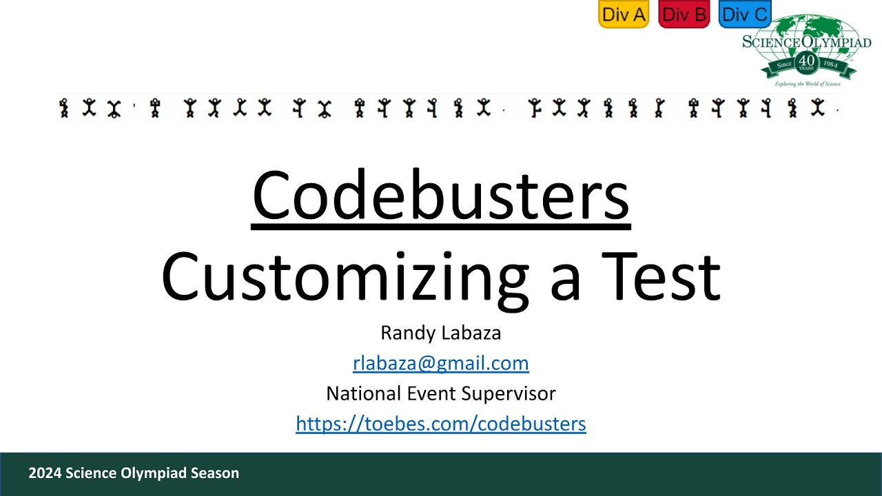 Codebusters - Customizing the Score Sheet