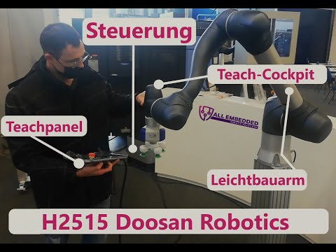 Cobot h2515 doosan robotics | Traglast 25kg | 1,5m Reichweite | Hohe Sicherheit | palettieren & mehr