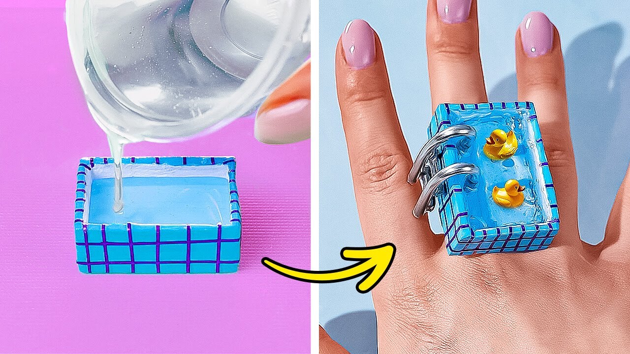 DIY ENTZÜCKENDER SCHMUCK 😍 EPOXY-HARZ-BASTELARBEITEN