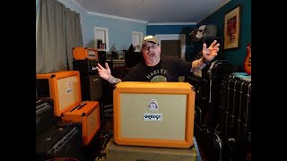Video thumbnail for Orange 2X12 open back cabinet unboxing! by Rocktalk101
